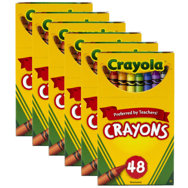 ERSBIN48-6.jpg Crayons, Regular Size, 48 Per Box, 6 Boxes