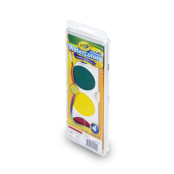 Jumbo Washable Watercolor Set, 4 colors, Pack of 6