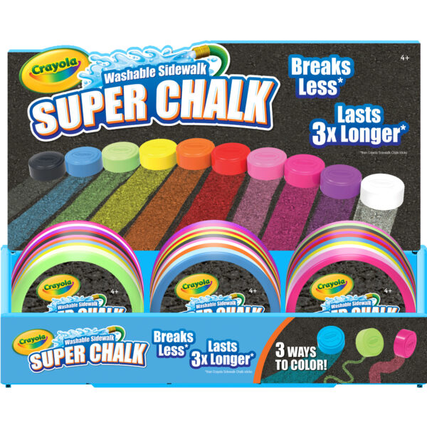 ERSBIN511668.jpg Washable Outdoor Super Chalk Tray, 30 Count