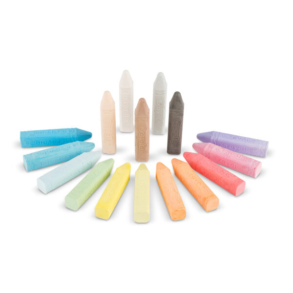 NA Washable Sidewalk Chalk, 16 Per Pack, 6 Packs