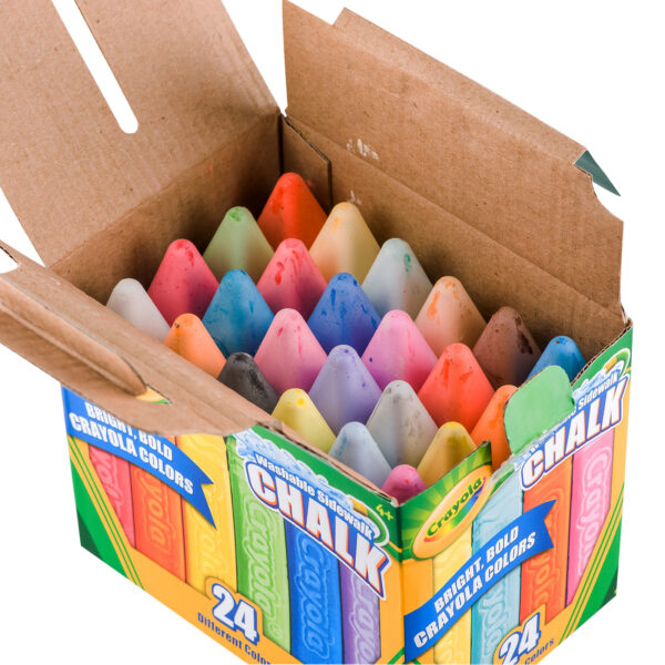 ERSBIN512024-4_4.jpg Washable Sidewalk Chalk, 24 Per Box, 4 Boxes