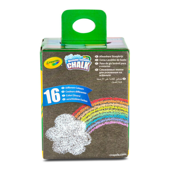 NA Washable Sidewalk Chalk Tray, 16 Per Pack, Tray of 12 Packs