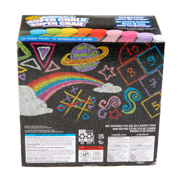 Superchalk, Super Chalk, Outdoor, 10ct, Box Super Chalk, 10 Count