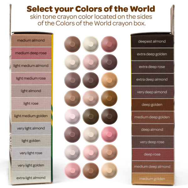 ERSBIN520108-12_5.jpg Colors of the World Crayons, 24 Per Pack, 12 Packs