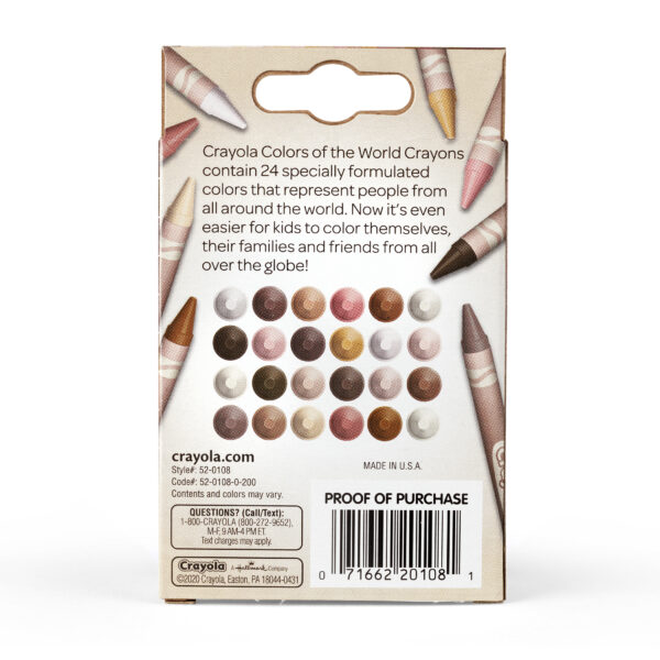 ERSBIN520108-12_6.jpg Colors of the World Crayons, 24 Per Pack, 12 Packs