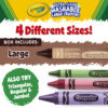 Large Crayons, Colors of the World, 24 Per Box, 3 Boxes