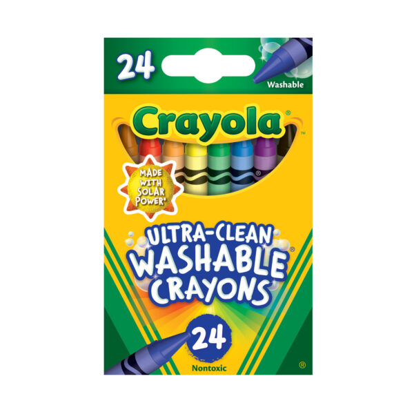 ERSBIN520138-6_2.jpg Ultra-Clean Washable Crayons, 24 Per Pack, 6 Packs