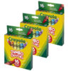16ct Jumbo Crayons, 16 Per Pack, 3 Packs
