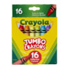 16ct Jumbo Crayons, 16 Per Pack, 3 Packs