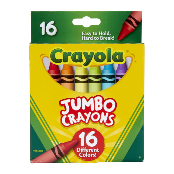 16ct Jumbo Crayons, 16 Per Pack, 3 Packs