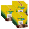 ERSBIN520836007-12.jpg Bulk Crayons, Brown, Regular Size, 12 Per Box, 12 Boxes