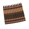 ERSBIN520836007-12_2.jpg Bulk Crayons, Brown, Regular Size, 12 Per Box, 12 Boxes