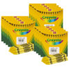 Bulk Crayons, Yellow, Regular Size, 12 Per Box, 12 Boxes