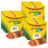 ERSBIN520836036-12.jpg Bulk Crayons, Orange, Regular Size, 12 Per Box, 12 Boxes
