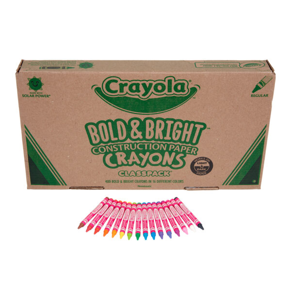 ERSBIN521617_2.jpg Construction Paper Crayon Classpack, Regular Size, 16 Colors, 400 Count