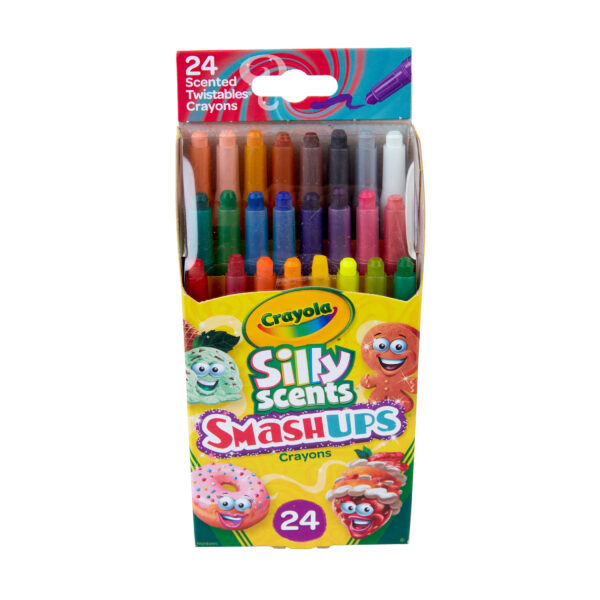 Silly Scents Smash Ups Mini Twistables Scented Crayons, 24 Per Pack, 4 Packs