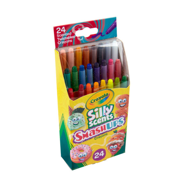 Silly Scents Smash Ups Mini Twistables Scented Crayons, 24 Per Pack, 4 Packs