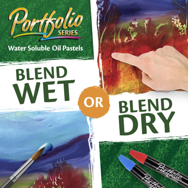 Portfolio Series Oil Pastels 24 Per Box, 2 Boxes