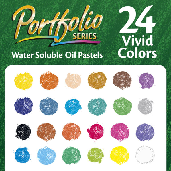 Portfolio Series Oil Pastels 24 Per Box, 2 Boxes