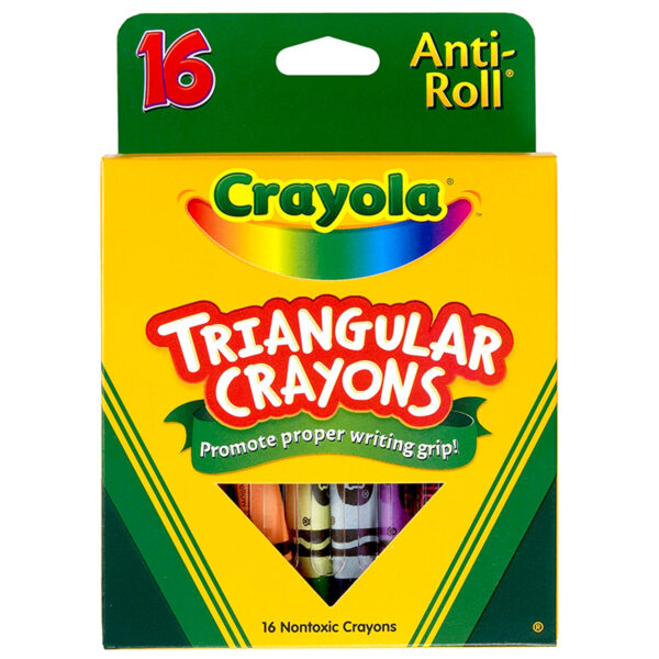 ERSBIN524016-6_1.jpg Triangular Crayons, 16 Per Box, 6 Boxes