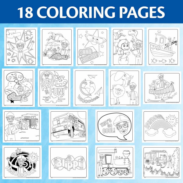Color Wonder Coloring Pad & Markers, Blippi, 2 Sets