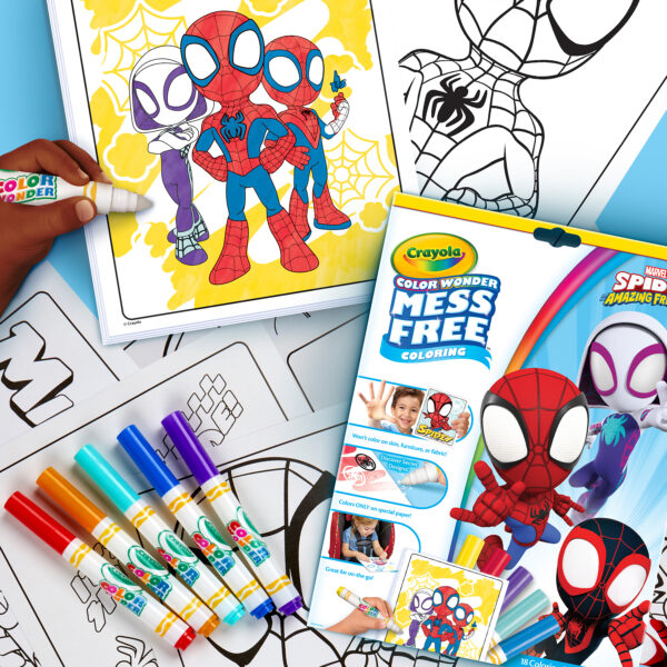 Color Wonder Coloring Pad & Markers, Spidey and His Amazing Friends, 2 Sets