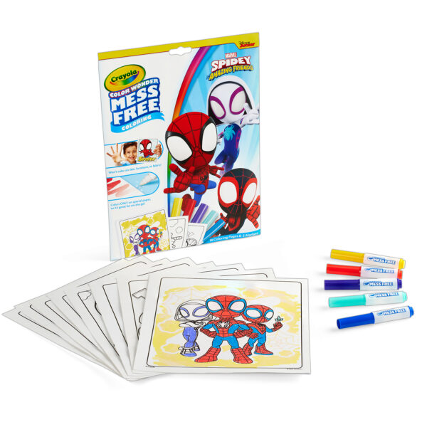 Color Wonder Coloring Pad & Markers, Spidey and His Amazing Friends, 2 Sets