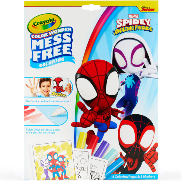 Color Wonder Coloring Pad & Markers, Spidey and His Amazing Friends, 2 Sets