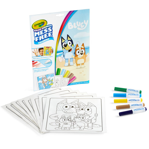 Color Wonder Coloring Pad & Markers, Bluey, 2 Sets