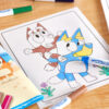 Color Wonder Coloring Pad & Markers, Bluey, 2 Sets