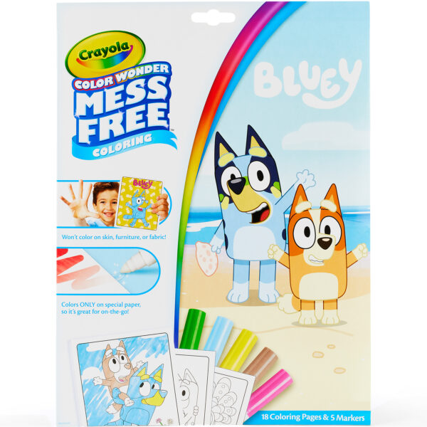 Color Wonder Coloring Pad & Markers, Bluey, 2 Sets