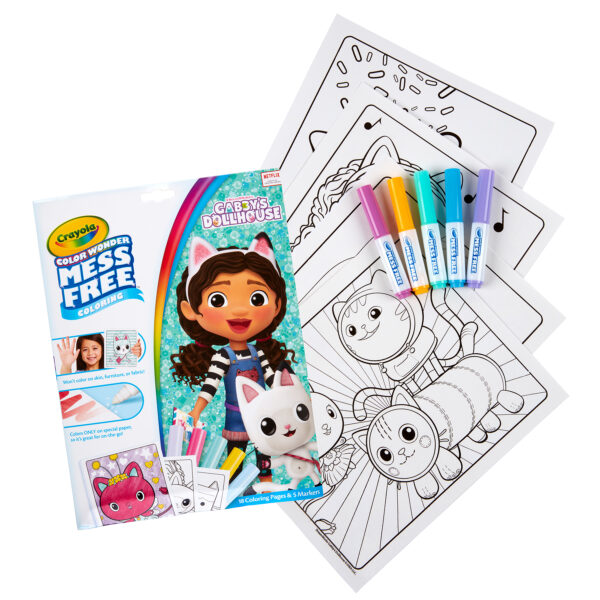 ERSBIN752835-2_2.jpg Color Wonder Coloring Pad & Markers, Gabby's Dollhouse, 2 Sets