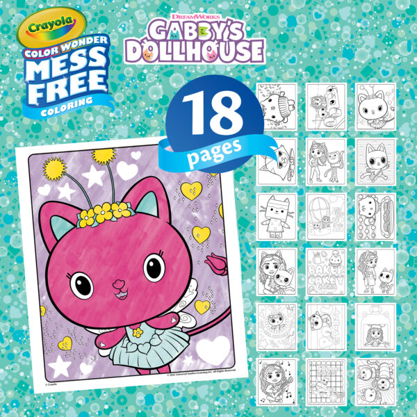 ERSBIN752835-2_3.jpg Color Wonder Coloring Pad & Markers, Gabby's Dollhouse, 2 Sets