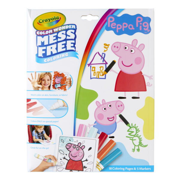 Peppa Pig Color Wonder Mess Free Coloring Pad & Markers, Peppa Pig, 2 Sets