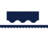 Navy Scalloped Border Trim, 35 Feet Per Pack, 6 Packs