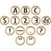 1 Confetti Circle Letters, 216 Characters Per Pack, 3 Packs