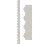 Silver Glitz Scalloped Border Trim, 35 Feet Per Pack, 3 Packs