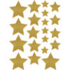 Gold Shimmer Stars Accents, Assorted Sizes, 60 Per Pack, 3 Packs