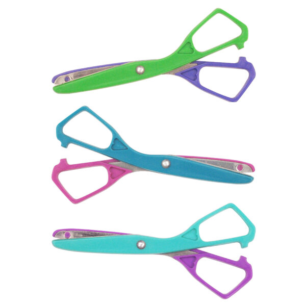 Economy Plastic Safety Scissors, 5-1-2" Blunt, Assorted Colors, Pack of 24
