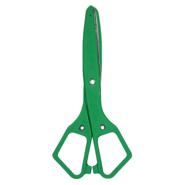 Saf-T-cut Scissors, 5-1-2" Blunt, Green, Pack of 12
