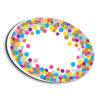 Magnetic Whiteboard Eraser, Oval Confetti, Pack of 6