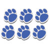 Magnetic Whiteboard Eraser, Blue Paw, Pack of 6
