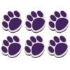 Magnetic Whiteboard Eraser, Purple Paw, Pack of 6