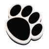 Magnetic Whiteboard Eraser, Black Paw, Pack of 6