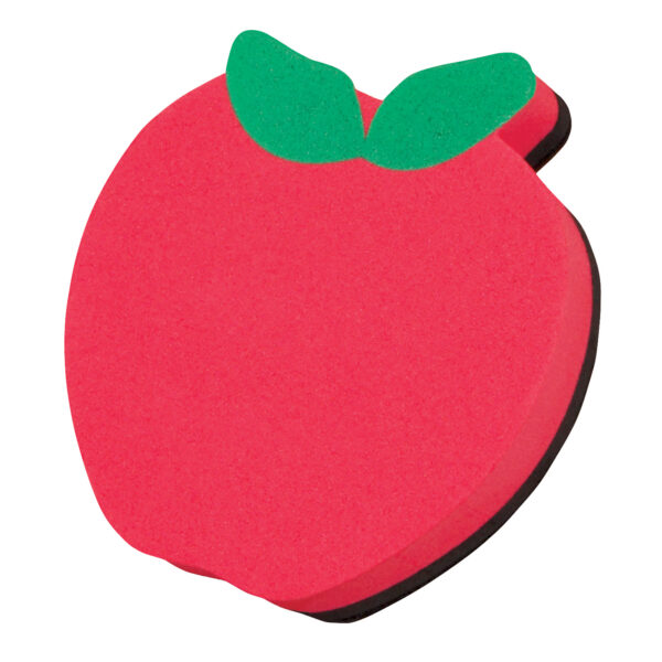 Magnetic Whiteboard Eraser, Apple, Pack of 6