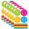 Math Die-Cut Magnets, Beginning Fractions, 20 Per Pack, 6 Packs