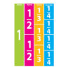 Math Die-Cut Magnets, Comparative Fractions, 51 Pieces Per Pack, 5 Packs