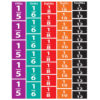 Math Die-Cut Magnets, Comparative Fractions, 51 Pieces Per Pack, 5 Packs