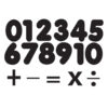 Die-Cut Magnetic Black Number Set, 1.75", 32 Pieces Per Pack, 6 Packs