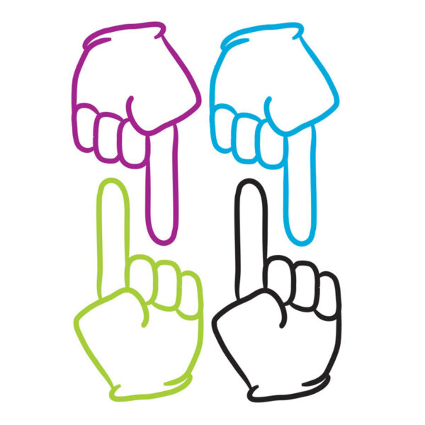 Die-Cut Magnetic Pointing Fingers, 8 Per Pack, 6 Packs